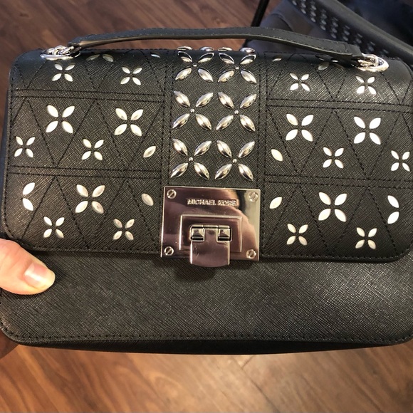 Michael Kors black purse with metallic decoration - Picture 6 of 6